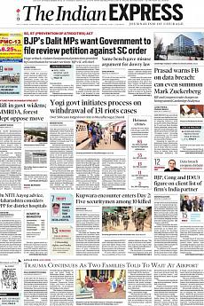 The Indian Express Mumbai - March 22nd 2018